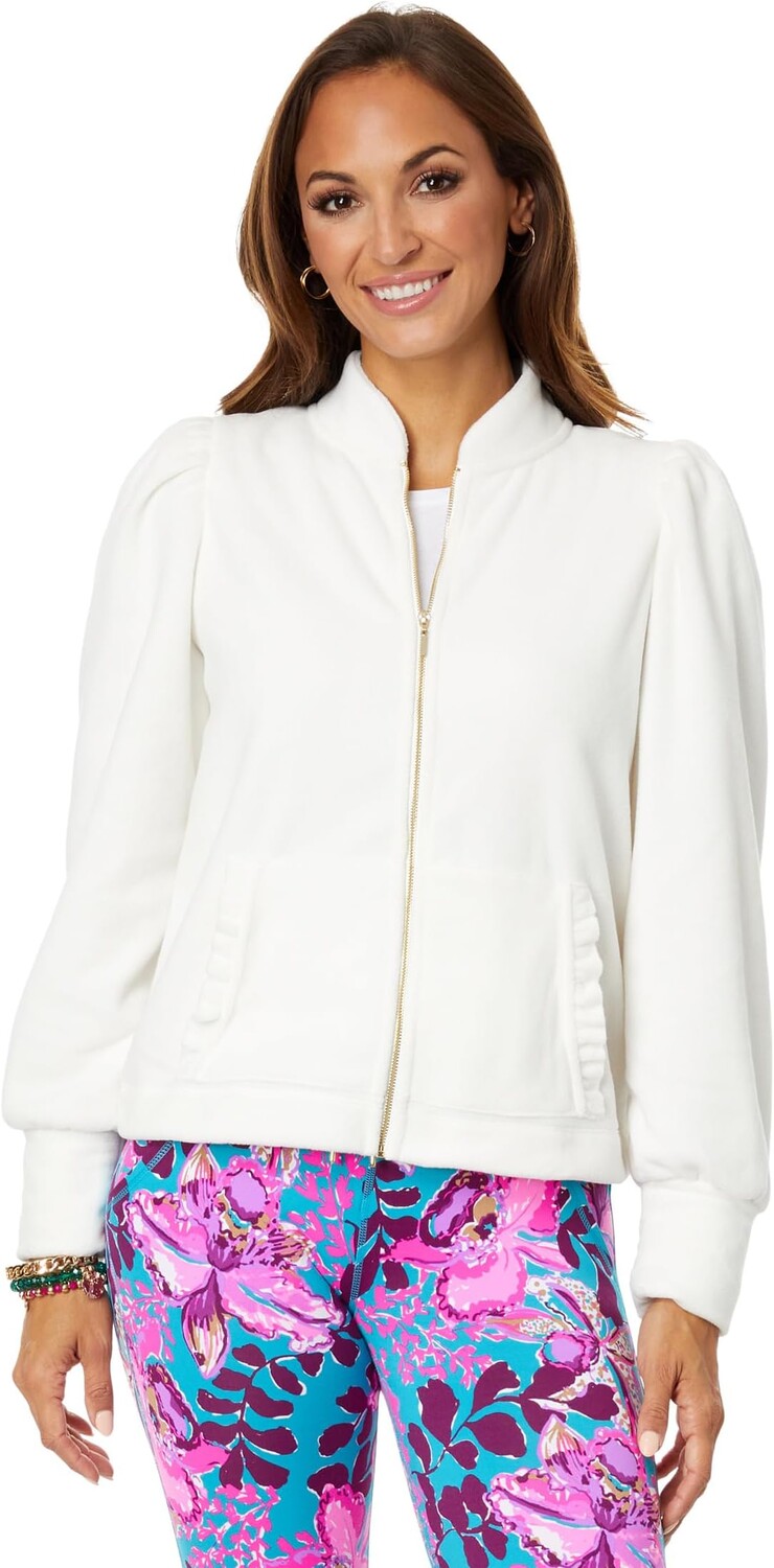 

Толстовка Lilly Pulitzer Cabello Fleece Zip-Up, цвет Coconut