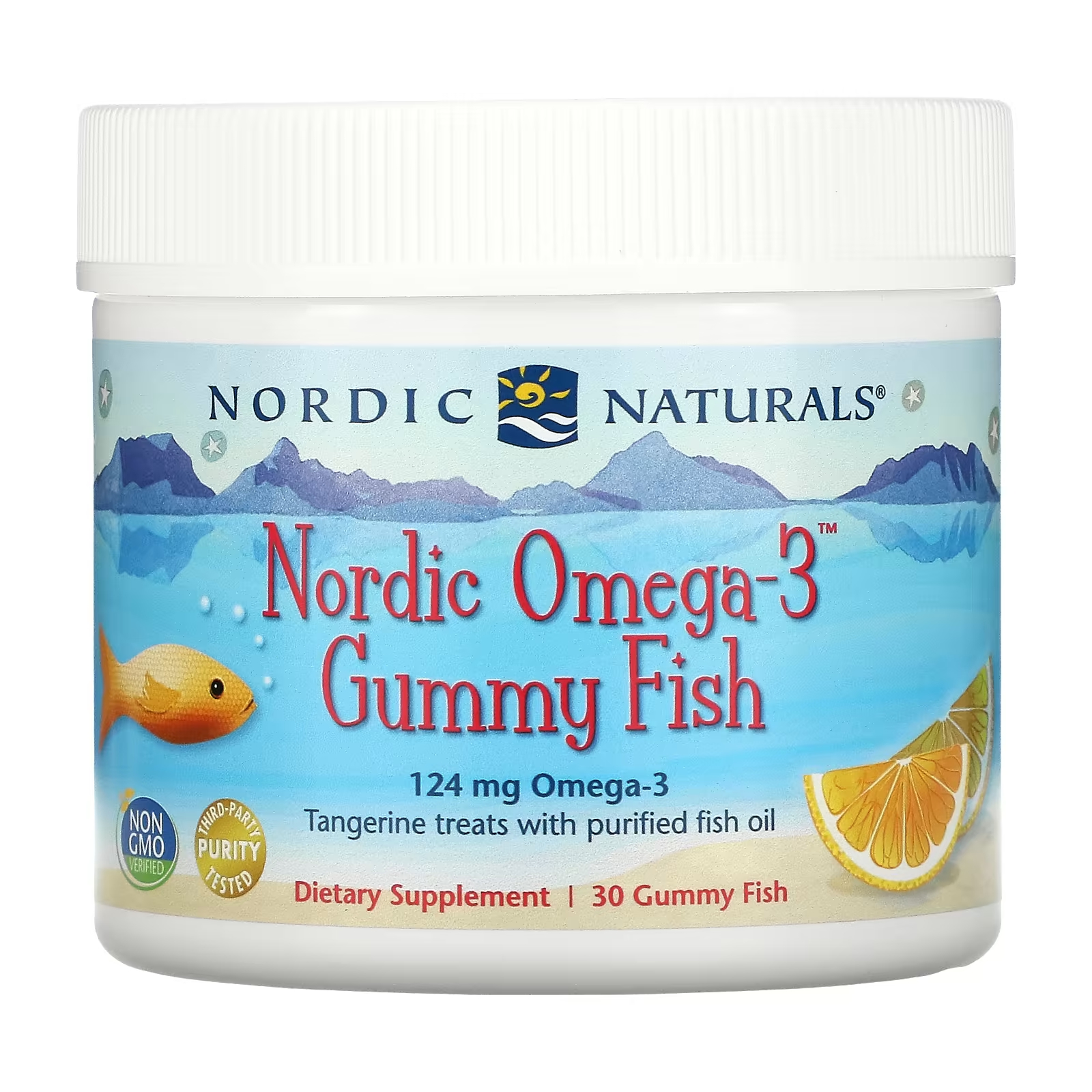 Пищевая добавка Nordic Naturals Nordic с омега-3 и мандаринами, 30 мармеладных конфет naturelo omega dha gummy lemon