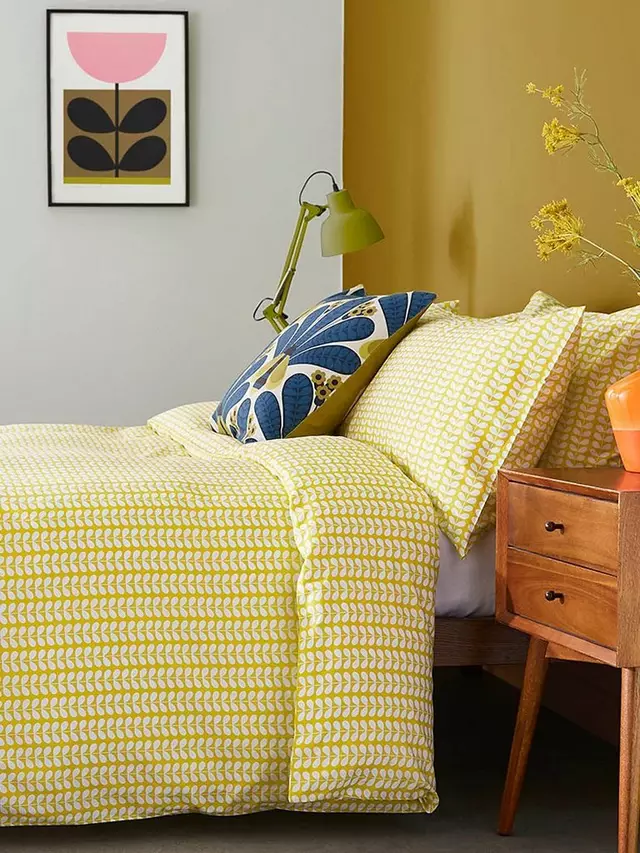 

Комплект пододеяльников Orla Kiely Tiny Stem Cotton Duvet, желтый