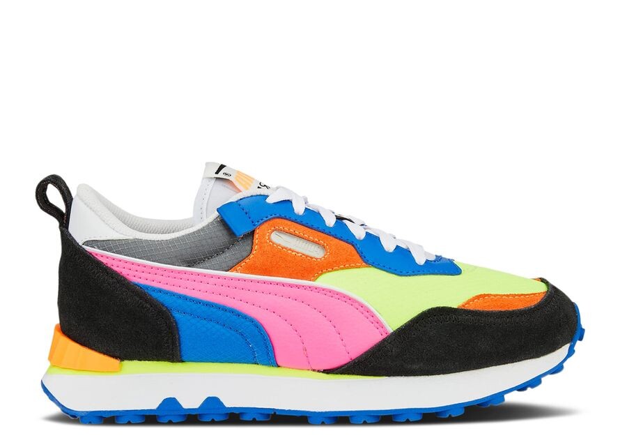 

Кроссовки Puma Rider FV Jr, цвет Future Vintage Lime Squeeze Royal