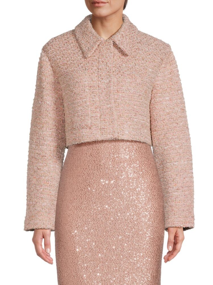 

Укороченная куртка из полушерсти St. John, цвет Pink Blush