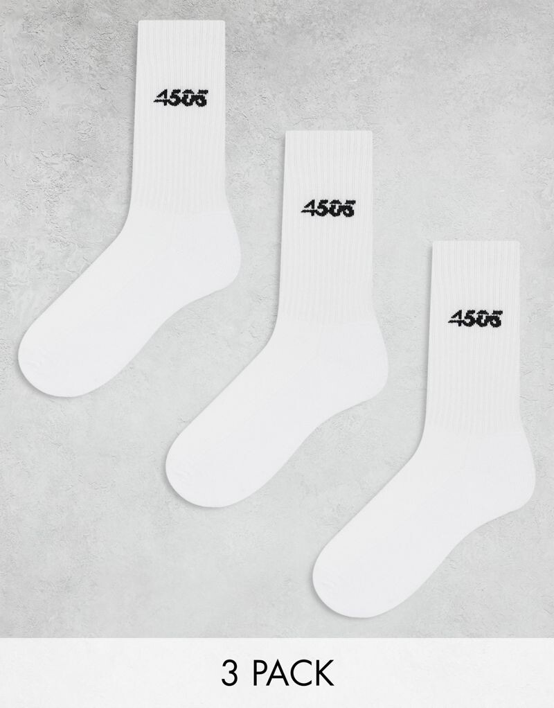 

Набор из трех антибактериальных спортивных носков ASOS 4505 Icon