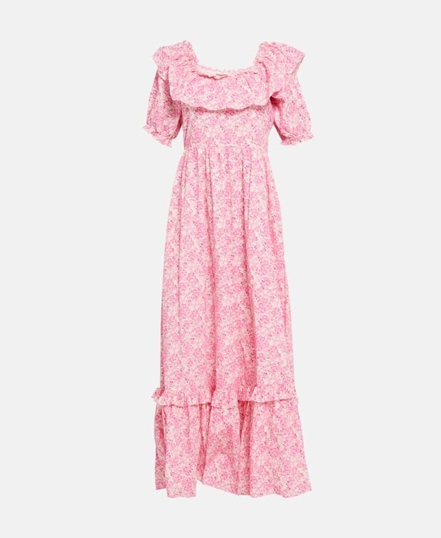 

Длинное платье LoveShackFancy, розовый