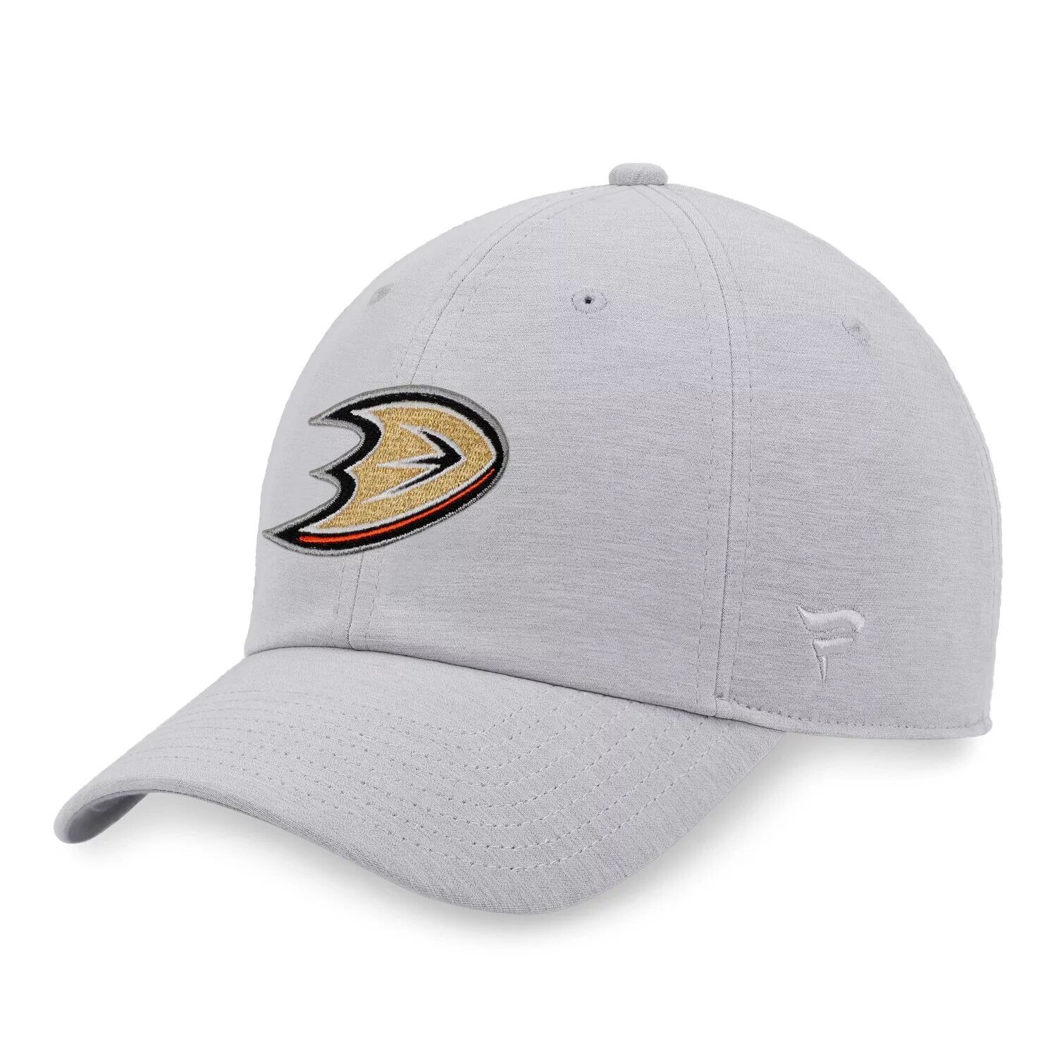 

Мужская регулируемая шляпа с логотипом Fanatics Heather Grey Anaheim Ducks
