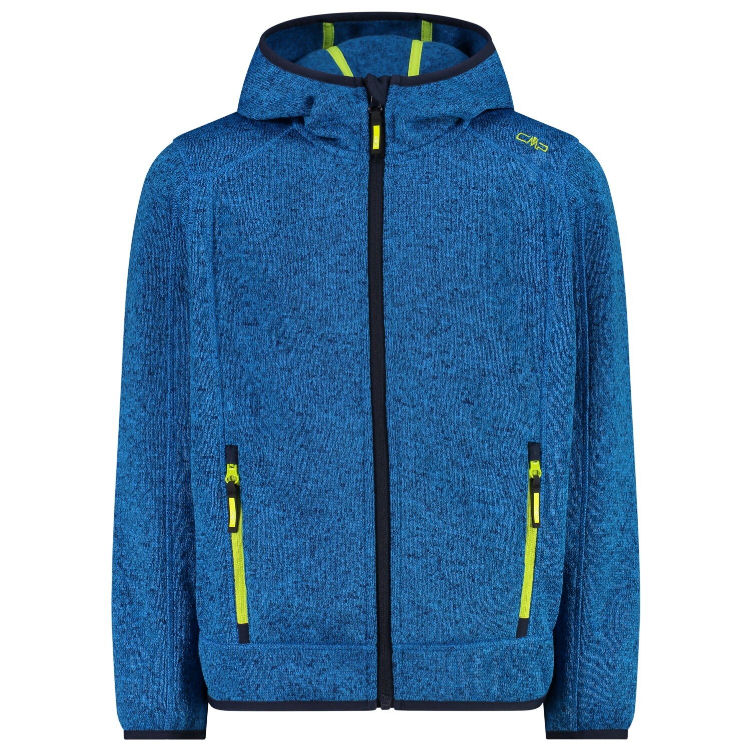 

Флисовая жилетка Cmp Boy's Fix Hood Jacquard Knitted, цвет River/Black Blue