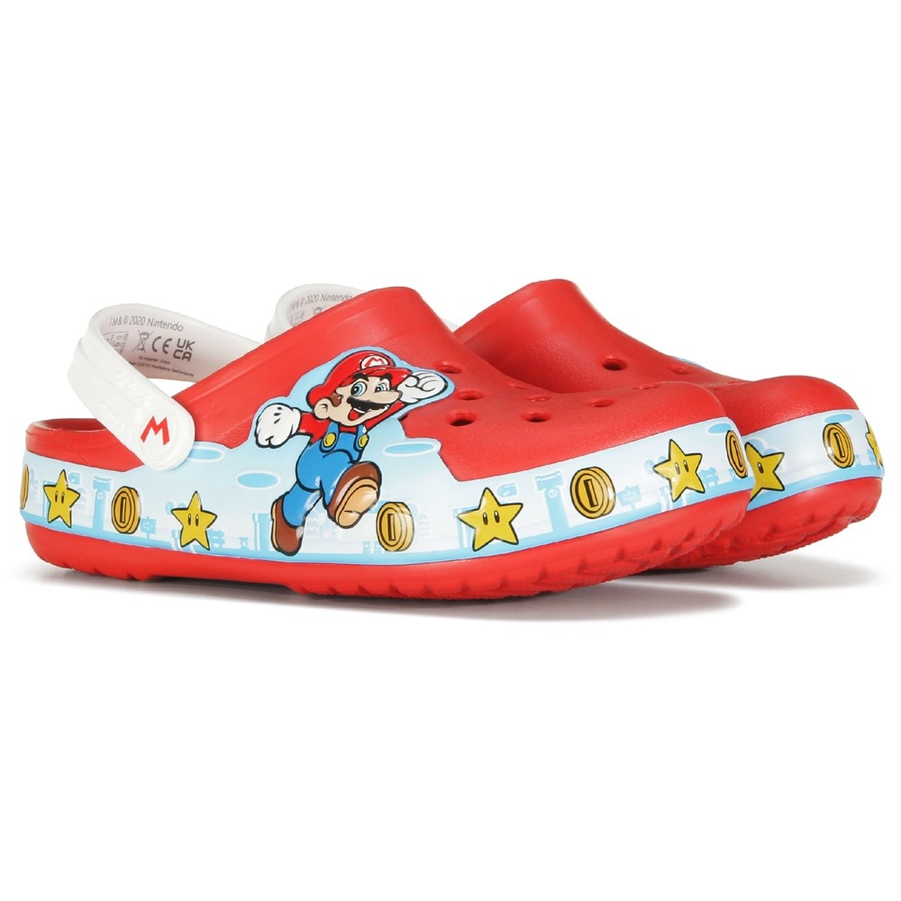 Детские сабо с подсветкой Super Mario Little/Big Kid Crocs, красный –  заказать с доставкой из-за рубежа через онлайн-сервис «CDEK.Shopping»