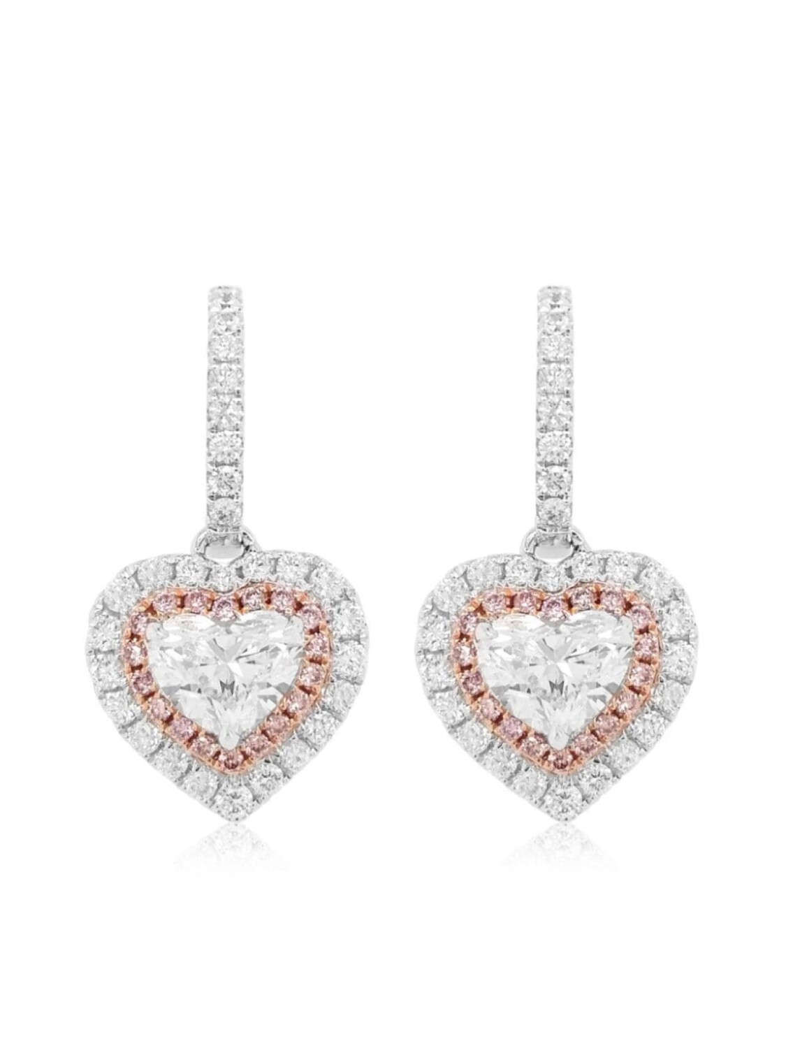 

Серьги-подвески из белого золота с бриллиантами HYT Jewelry, серебряный