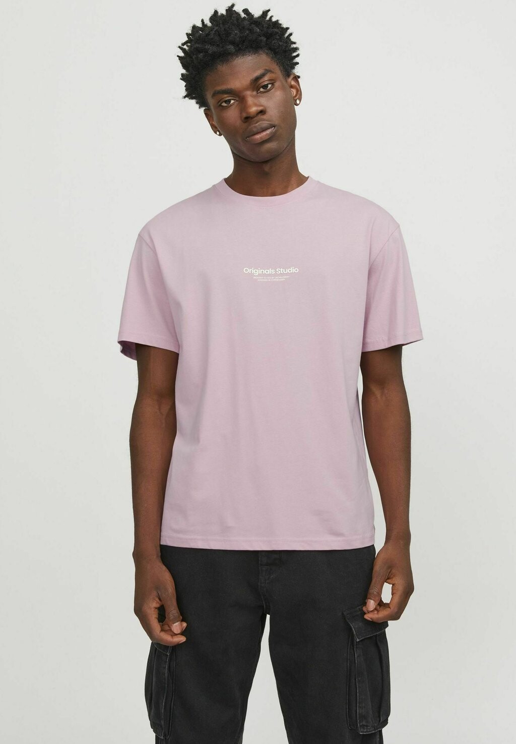 

Футболка с принтом JORVESTERBRO TEE CREW NECK Jack & Jones, цвет pink nectar