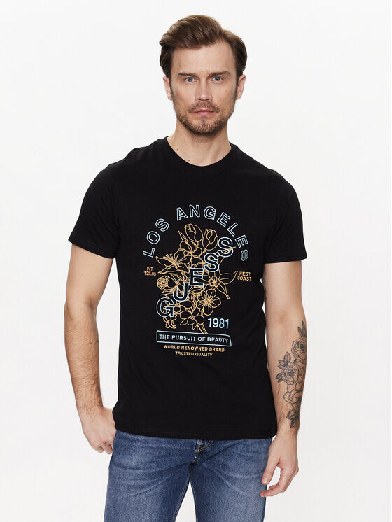 

Футболка стандартного кроя Guess, черный