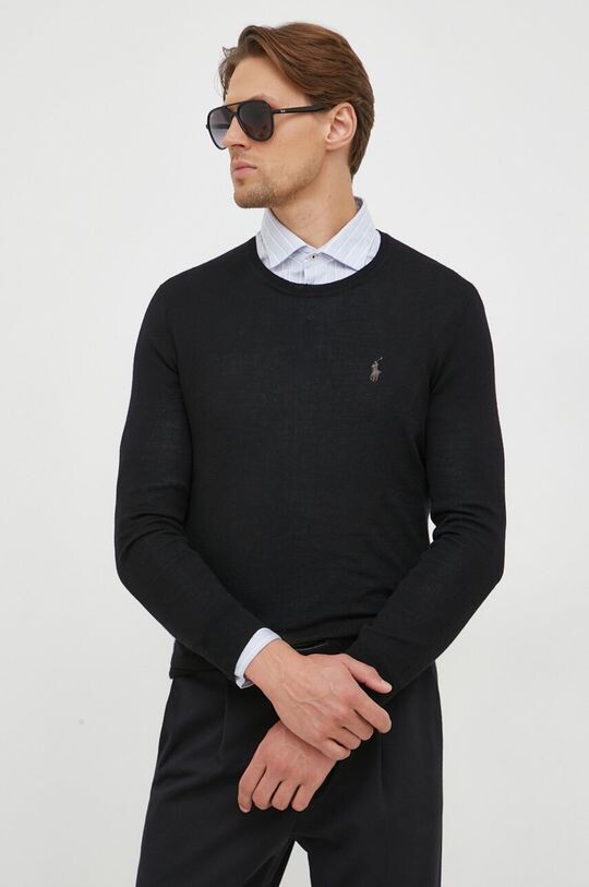 

Шерстяной свитер Polo Ralph Lauren, черный