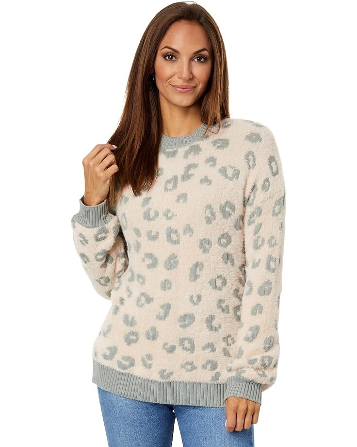 

Свитер Splendid Mal Leopard, цвет Olive Leopard