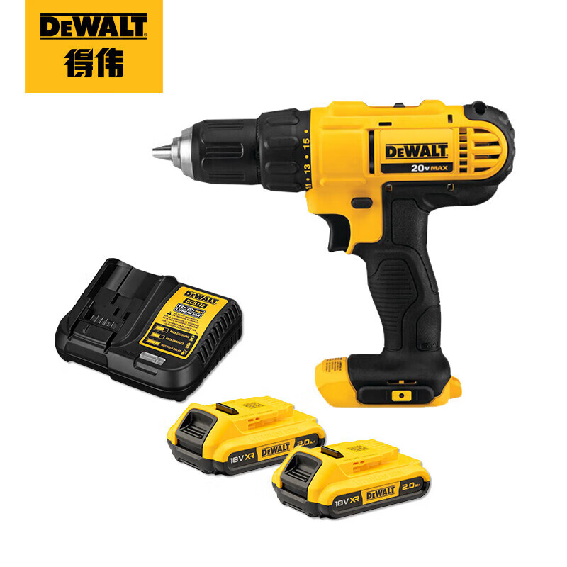 Дрель-шуруповерт аккумуляторная Dewalt DCD771D2-A9 + два аккумулятора 2.0Ah