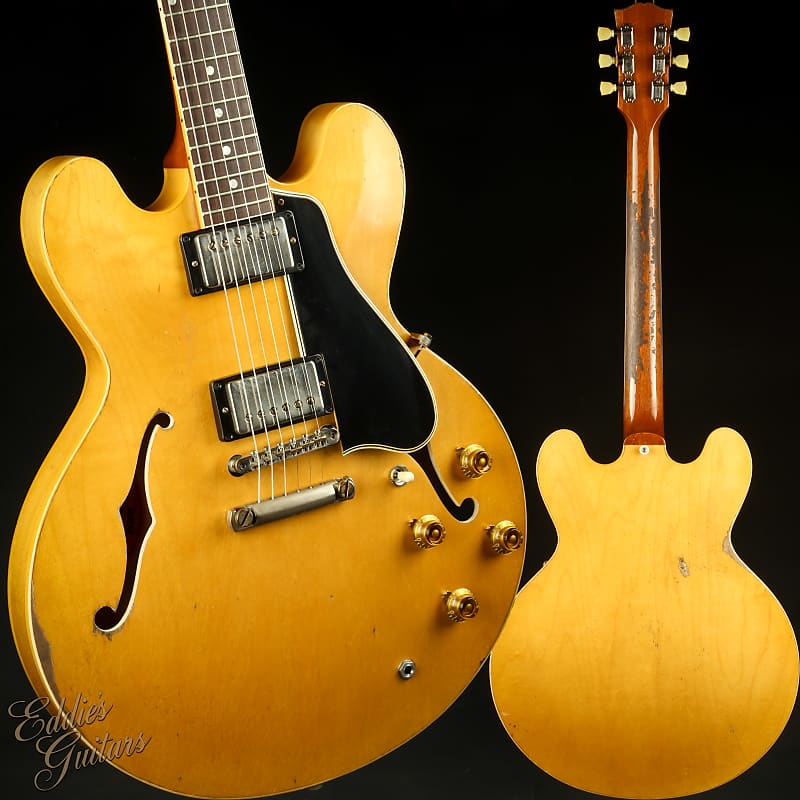 murphy l soon Электрогитара Gibson Custom Shop Made 2 Measure Murphy Lab 1959 ES-335 Reissue Murphy Painted Ultra Heavy Aged Vintage Natural