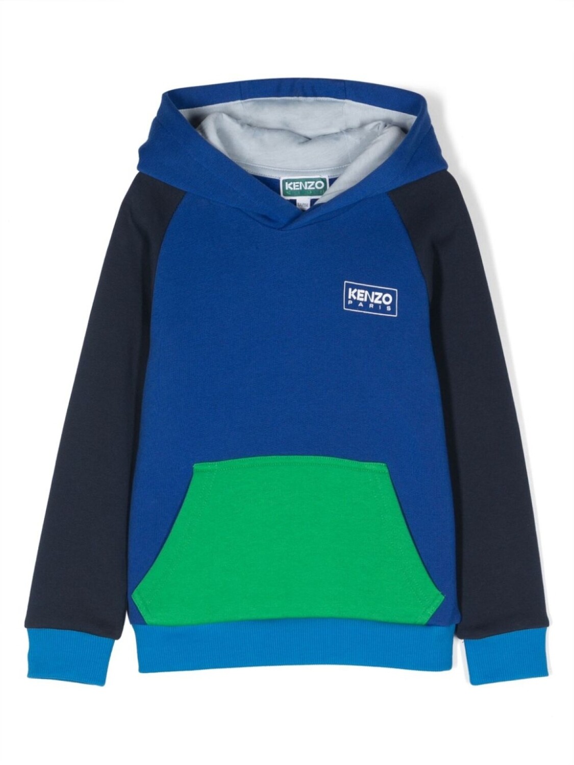 

Kenzo Kids худи в стиле колор-блок, синий