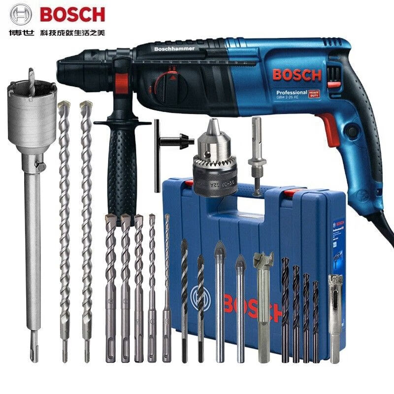 Ударная дрель Bosch GBH2-26DRE/E с насадками