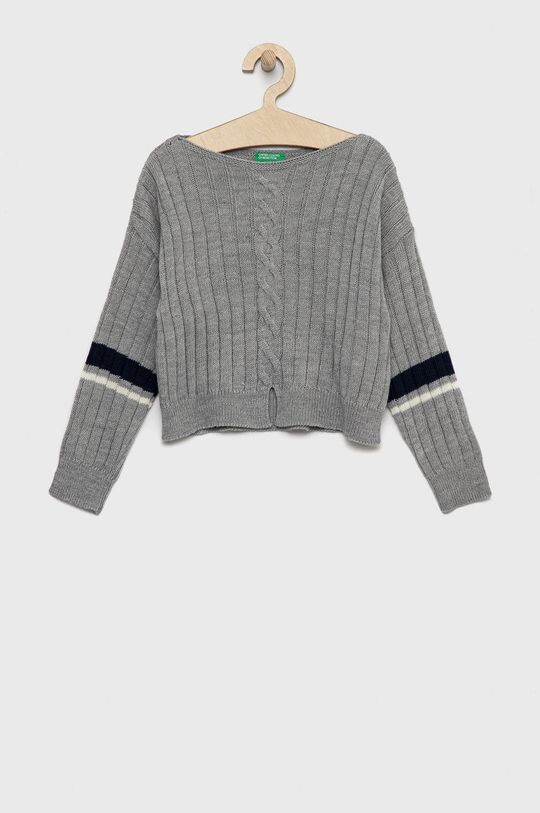 

Свитер с добавлением шерсти для ребенка United Colors of Benetton, серый