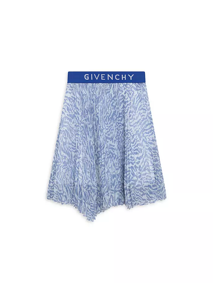 Асимметричная плиссированная юбка Mini Me для маленьких девочек Givenchy, цвет unique
