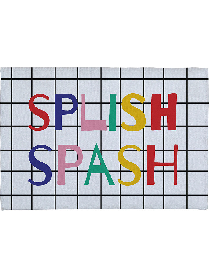 

Коврик для ванной Folkifreckles Splish, белый