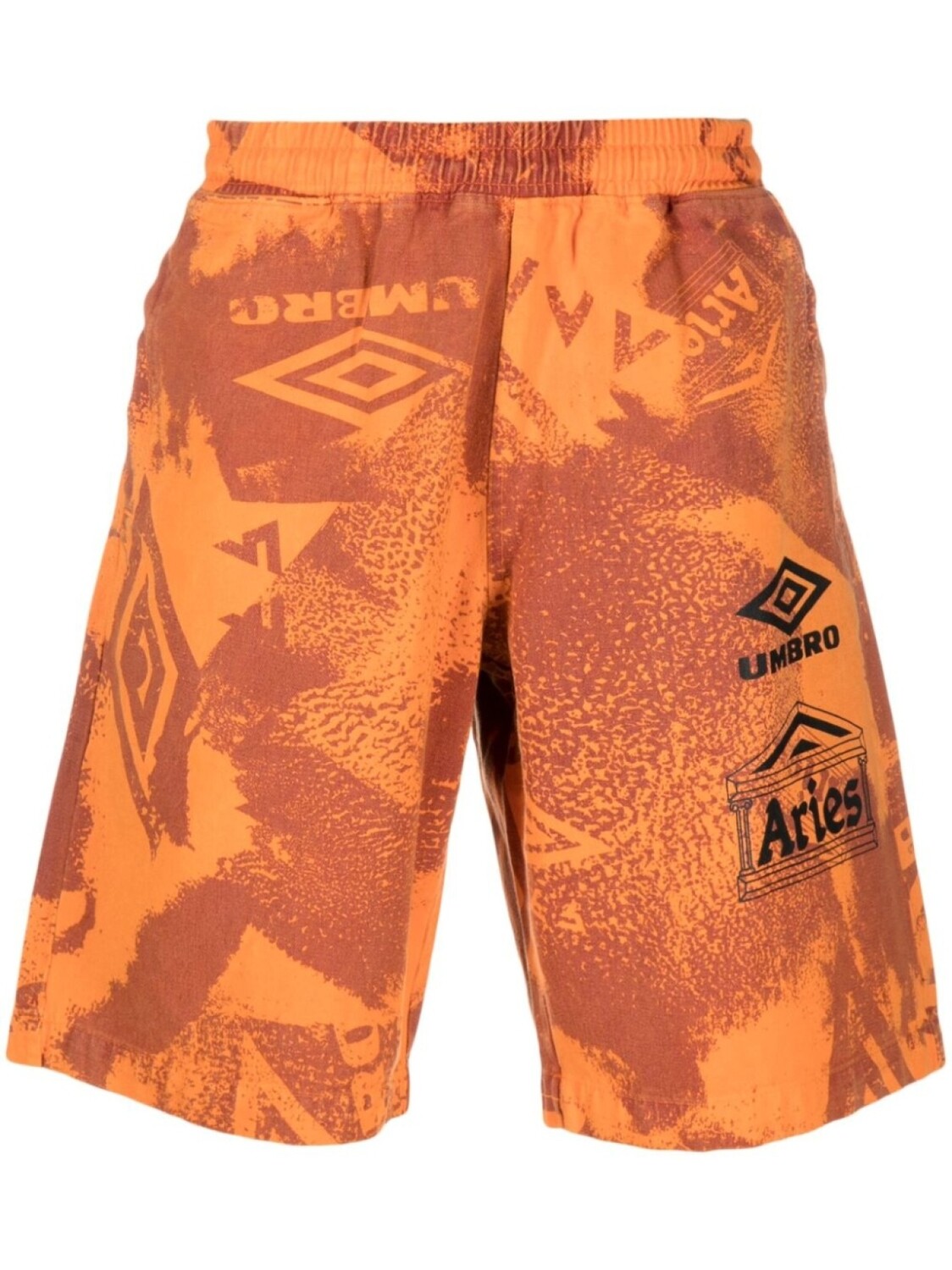 

Aries шорты с графичным принтом из коллаборации с Umbro, оранжевый