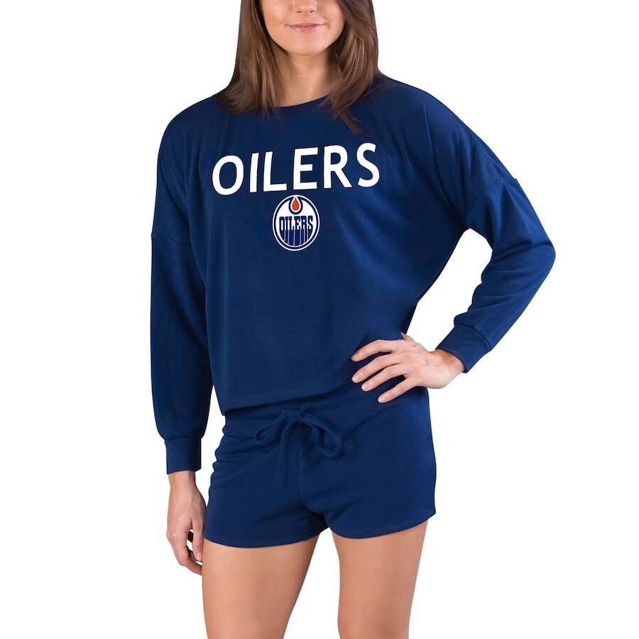 

Пижамный комплект Concepts Sport Edmonton Oilers, нави
