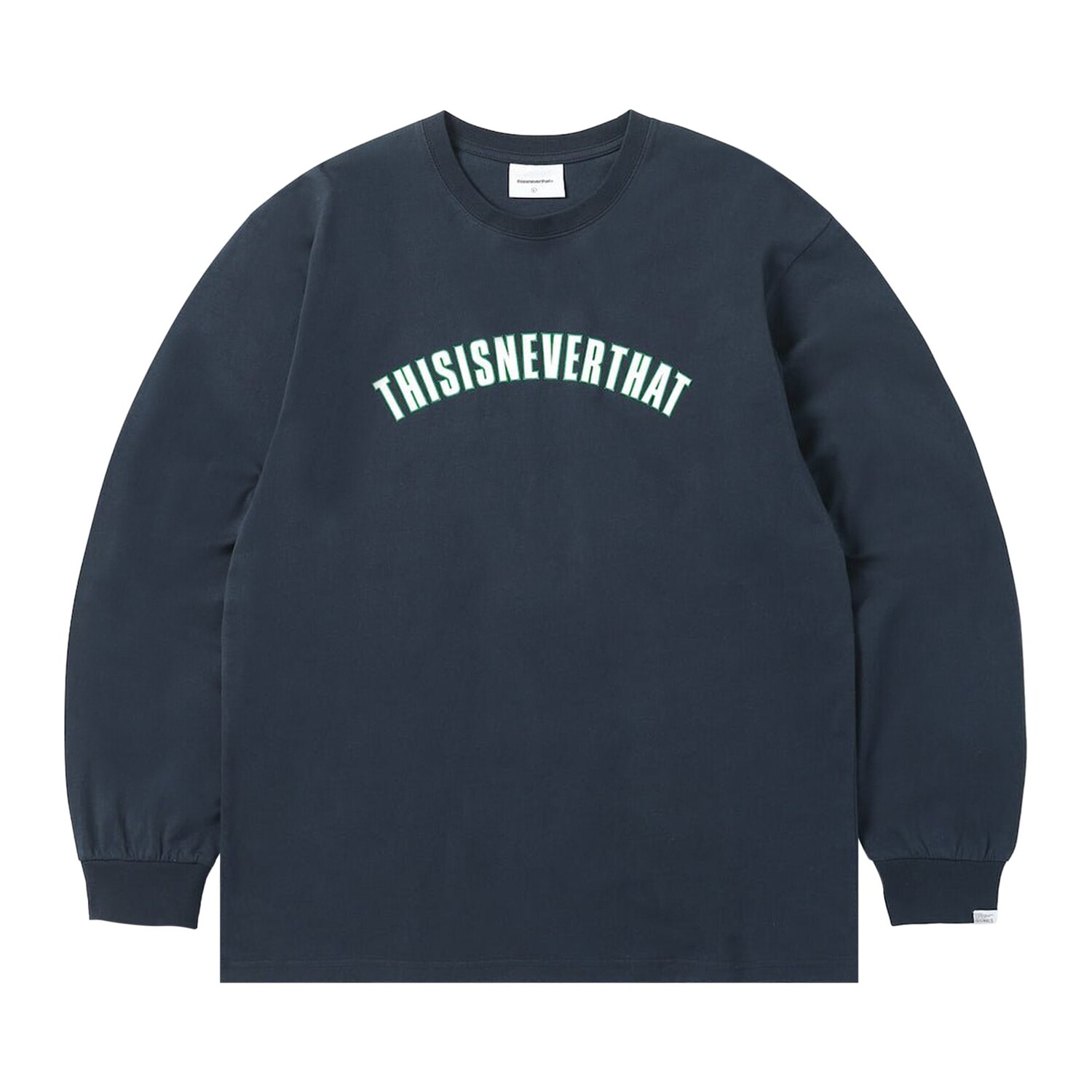 

Футболка с длинными рукавами Thisisneverthat New Arc темно-синего цвета