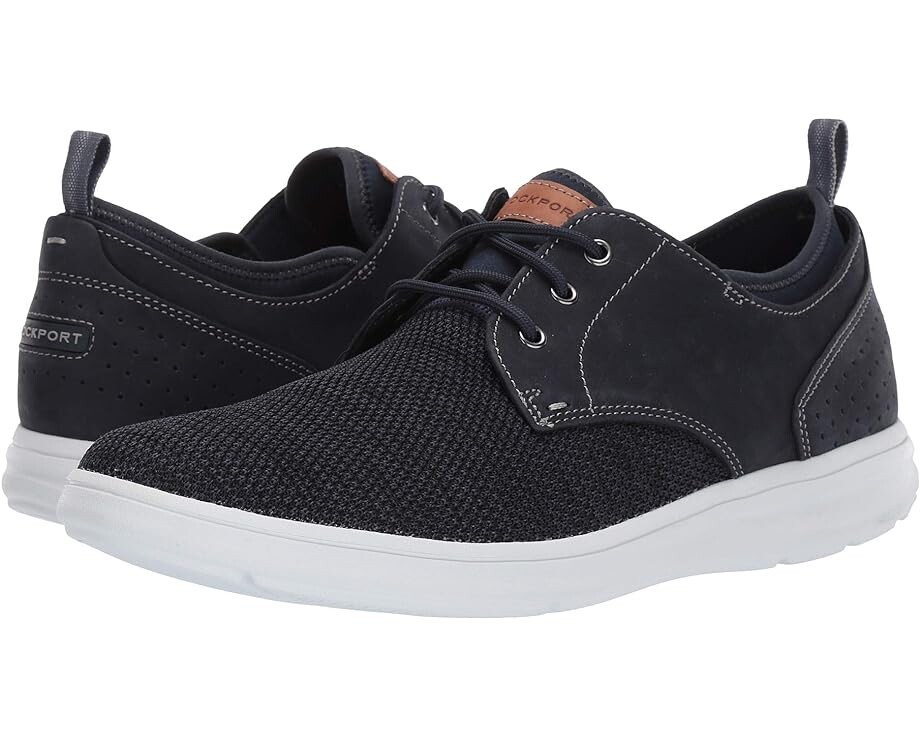 

Кроссовки Rockport Zaden Plain Toe Oxford, цвет Navy Nubuck/Mesh