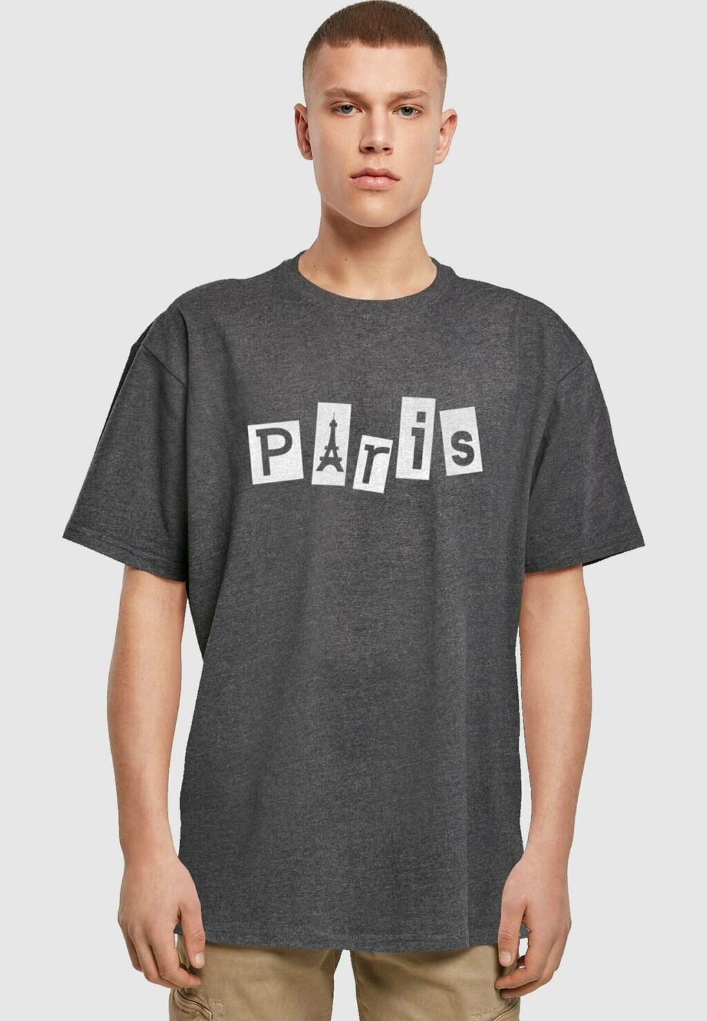 

Футболка с принтом PARIS X HEAVY OVERSIZE TEE Merchcode, цвет charcoal