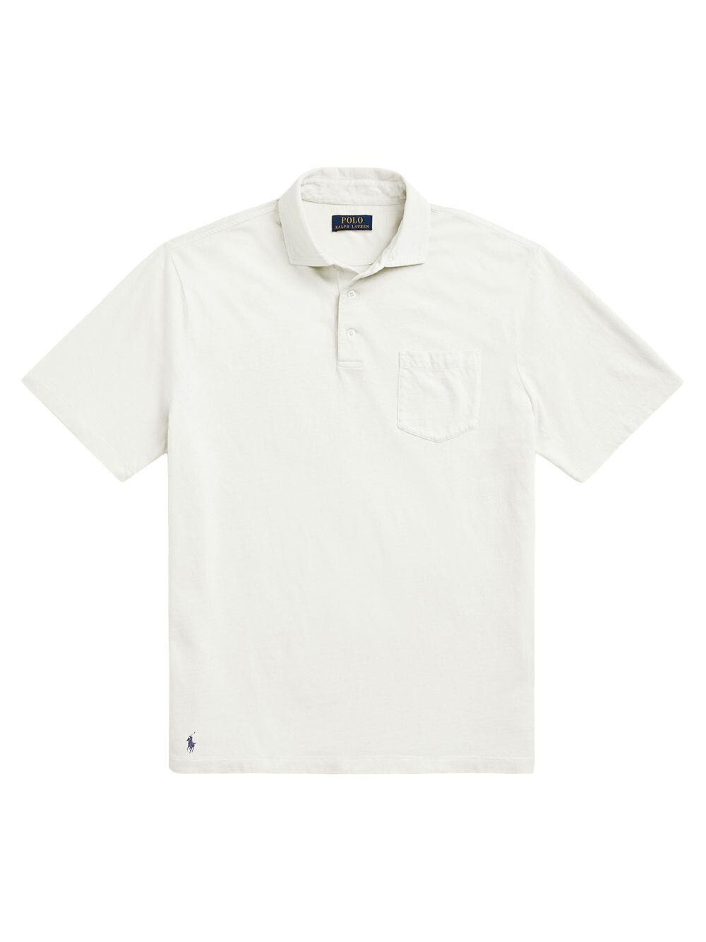

Рубашка поло из смесового хлопка Polo Ralph Lauren, кремовый