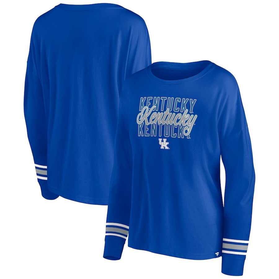 

Футболка с длинным рукавом Fanatics Branded Kentucky Wildcats, роял