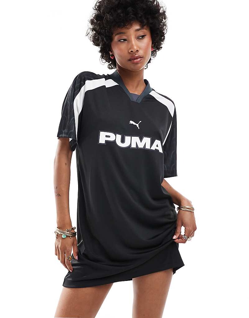

PUMA – Футбол – Черное льняное платье