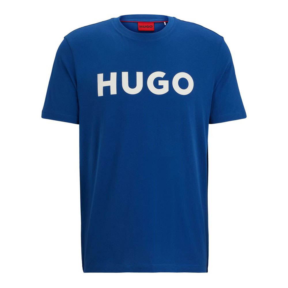 Футболка HUGO Dulivio Short , синий бежевая свободная футболка унисекс hugo dulivio hugo red