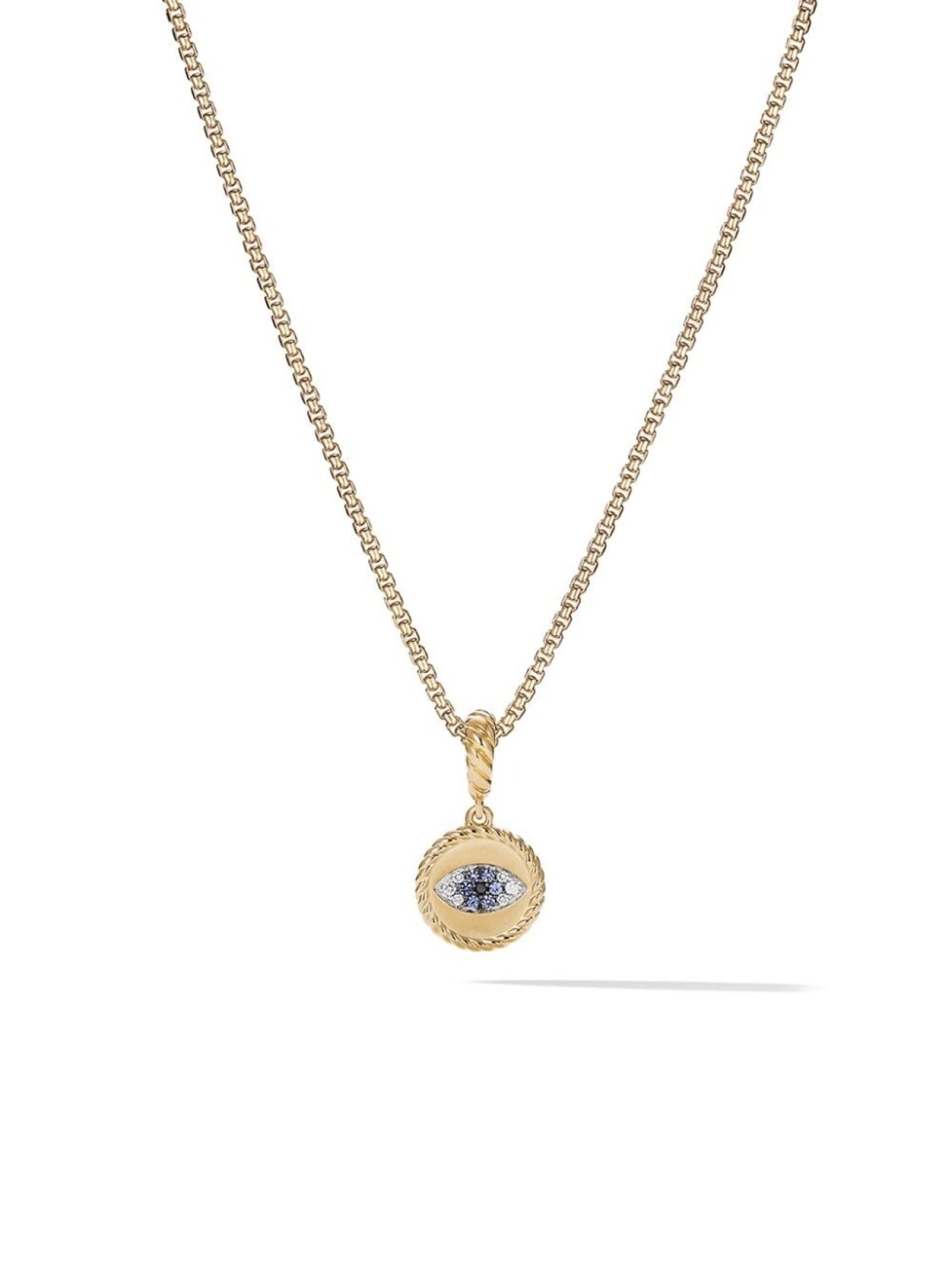 

Подвеска Evil Eye из желтого золота с бриллиантами и сапфирами David Yurman, золотой