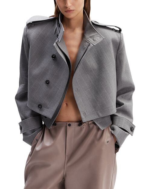 

Укороченная шерстяная куртка Arezzo The Mannei, цвет Gray