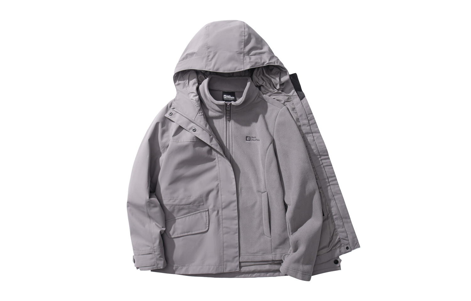 

Ветровки женские Jack Wolfskin, цвет Gray/6260