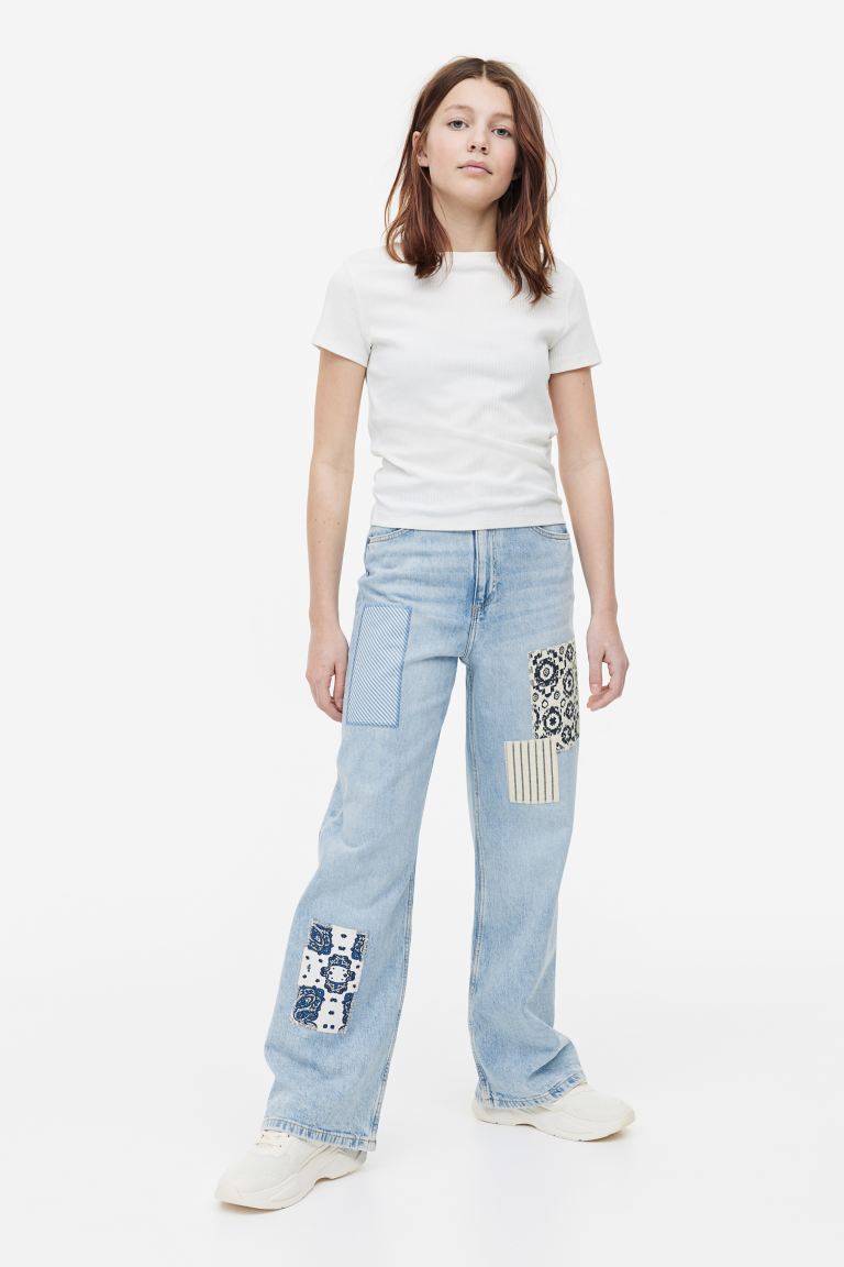 Широкие джинсы H&M фото