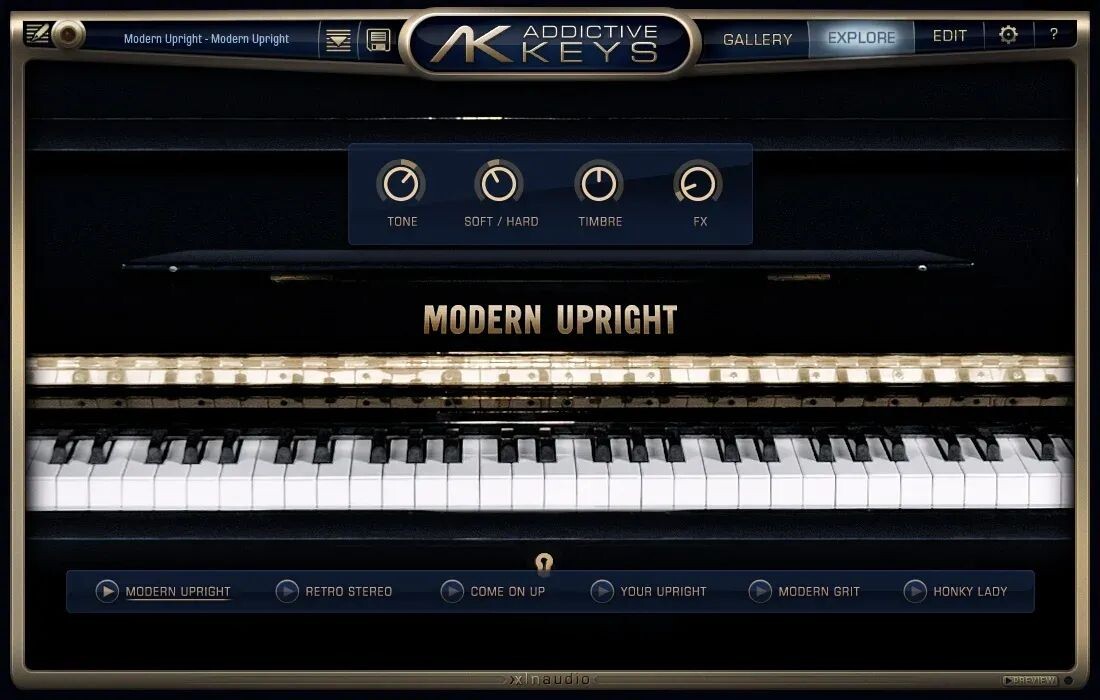 

Клавиши XLN Audio Addictive, современные, вертикальные