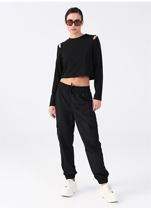 

Стандартные черные женские брюки с эластичным поясом Black On Black, Черный, Стандартные черные женские брюки с эластичным поясом Black On Black