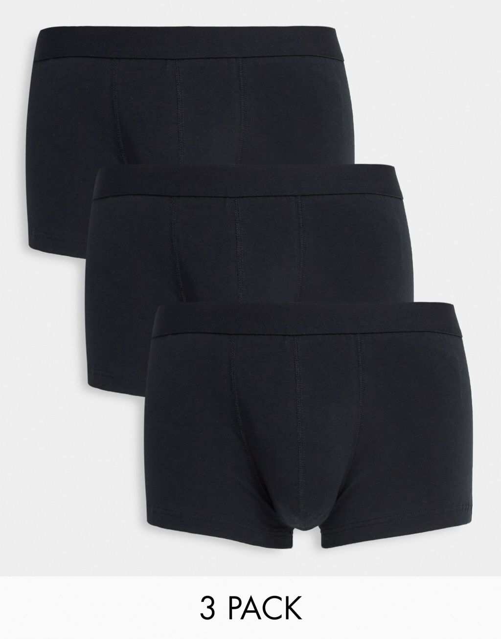 

Набор из трех черных коротких плавок ASOS DESIGN