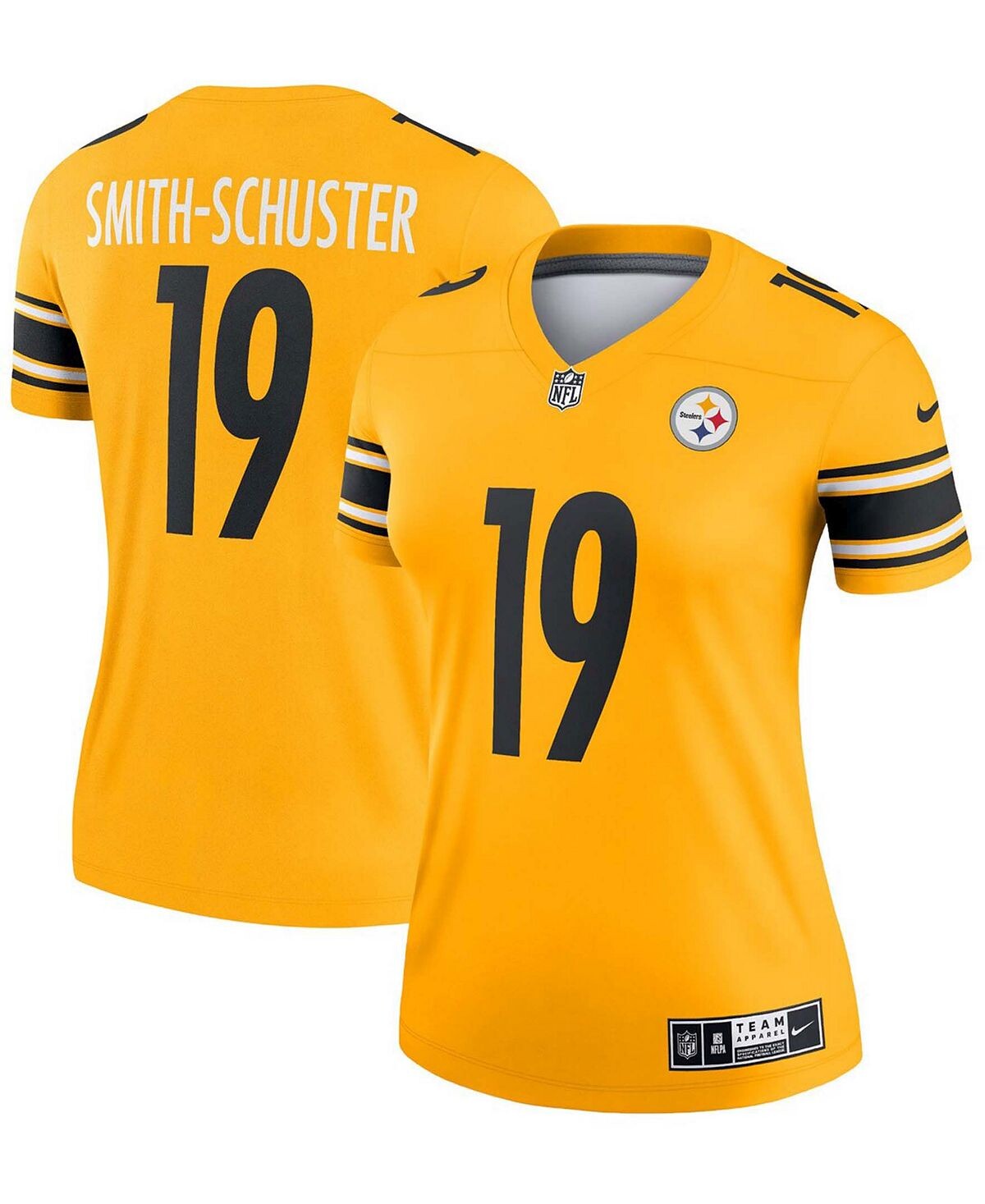 

Женская джерси золотистого цвета Juju Smith-Schuster Pittsburgh Steelers Inverted Legend Nike, золотой