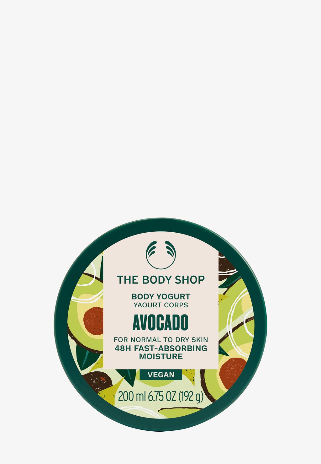 Гель для душа BODY YOGURT The Body Shop, цвет avocado