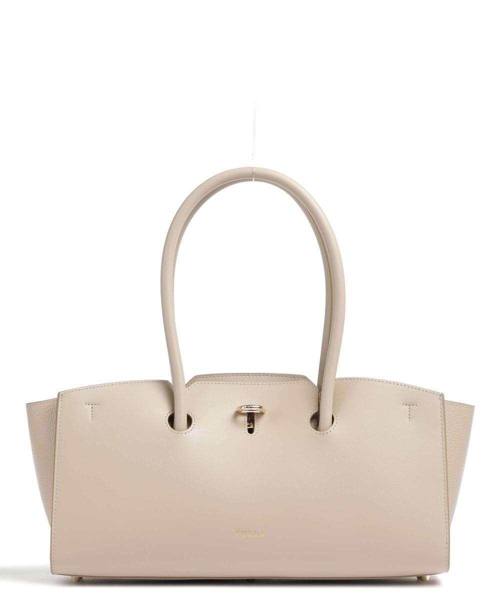 

Сумка через плечо Genesi l из мелкозернистой кожи Furla, бежевый
