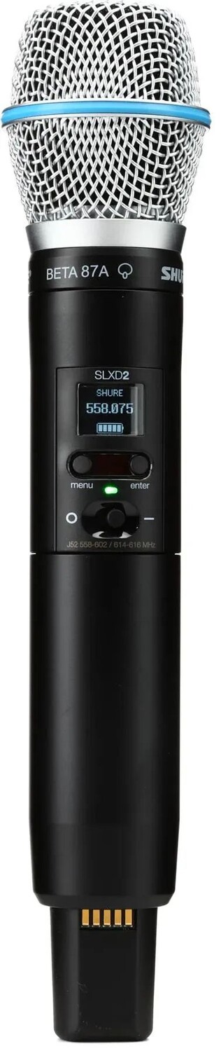 

Беспроводной ручной микрофонный передатчик Shure SLXD2/B87A — диапазон J52