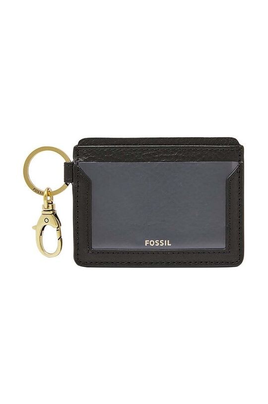 

Футляр для карт из ископаемой кожи Fossil, черный