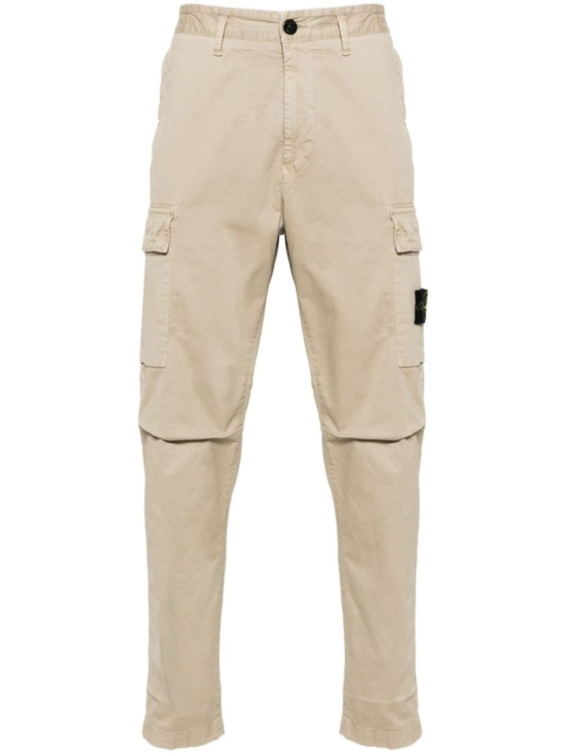 

Stone Island зауженные брюки с нашивкой Compass, нейтральный цвет