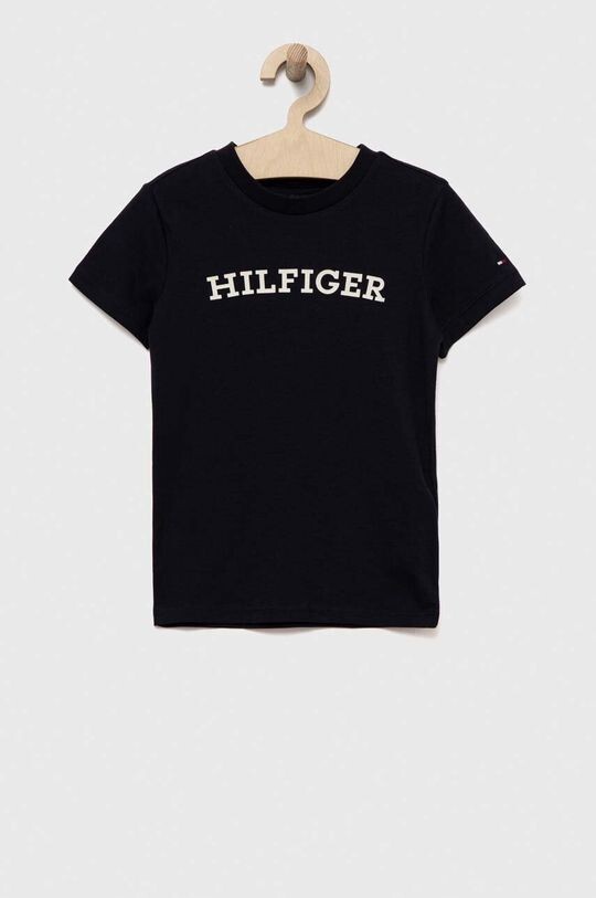 

Детская хлопковая футболка Tommy Hilfiger, темно-синий