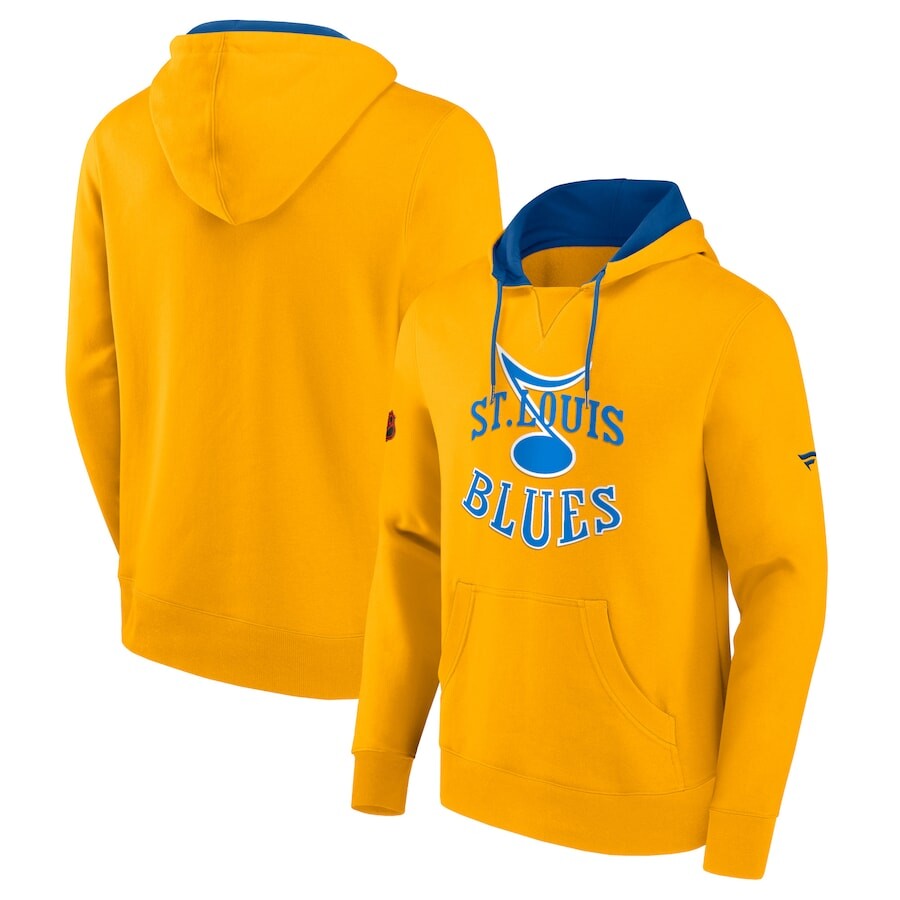 

Пуловер с капюшоном Fanatics Branded St Louis Blues, золотой