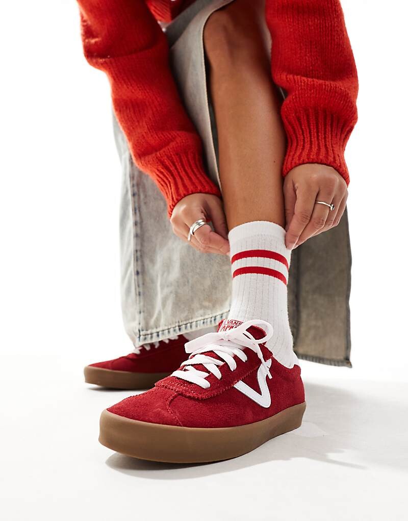 

Vans - Sport Low - бордовые низкие кеды