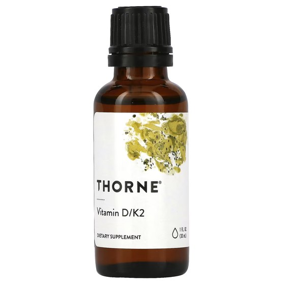 Витамин D K2 Thorne, 30 мл thorne витамин k2 1 жидкая унция 30 мл