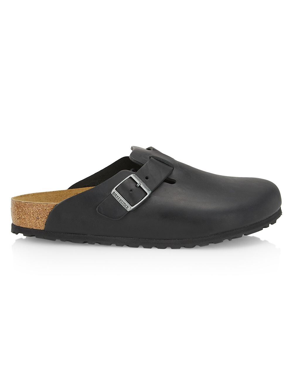 

Кожаные мюли с крупной пряжкой Boston Vintage Birkenstock, черный