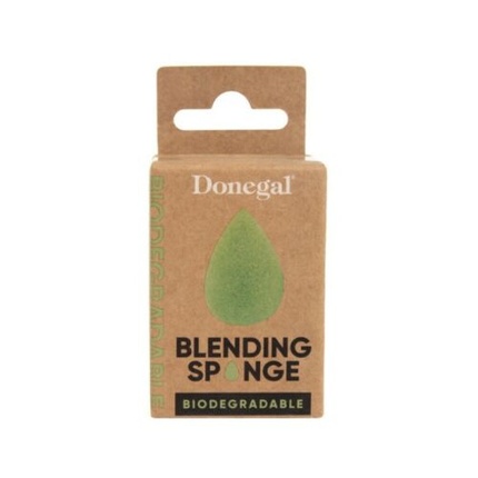 Биоразлагаемая губка для макияжа, зеленая, Donegal